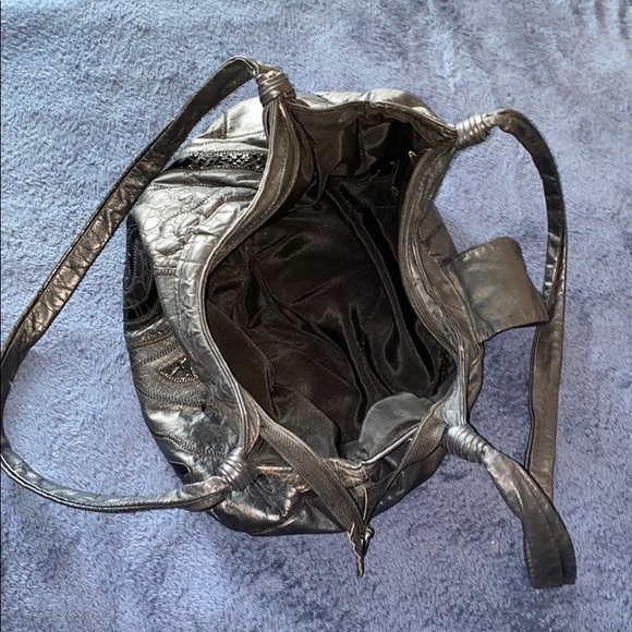 Hobo bag vintage black shoulder bag - Picture 14 of 14